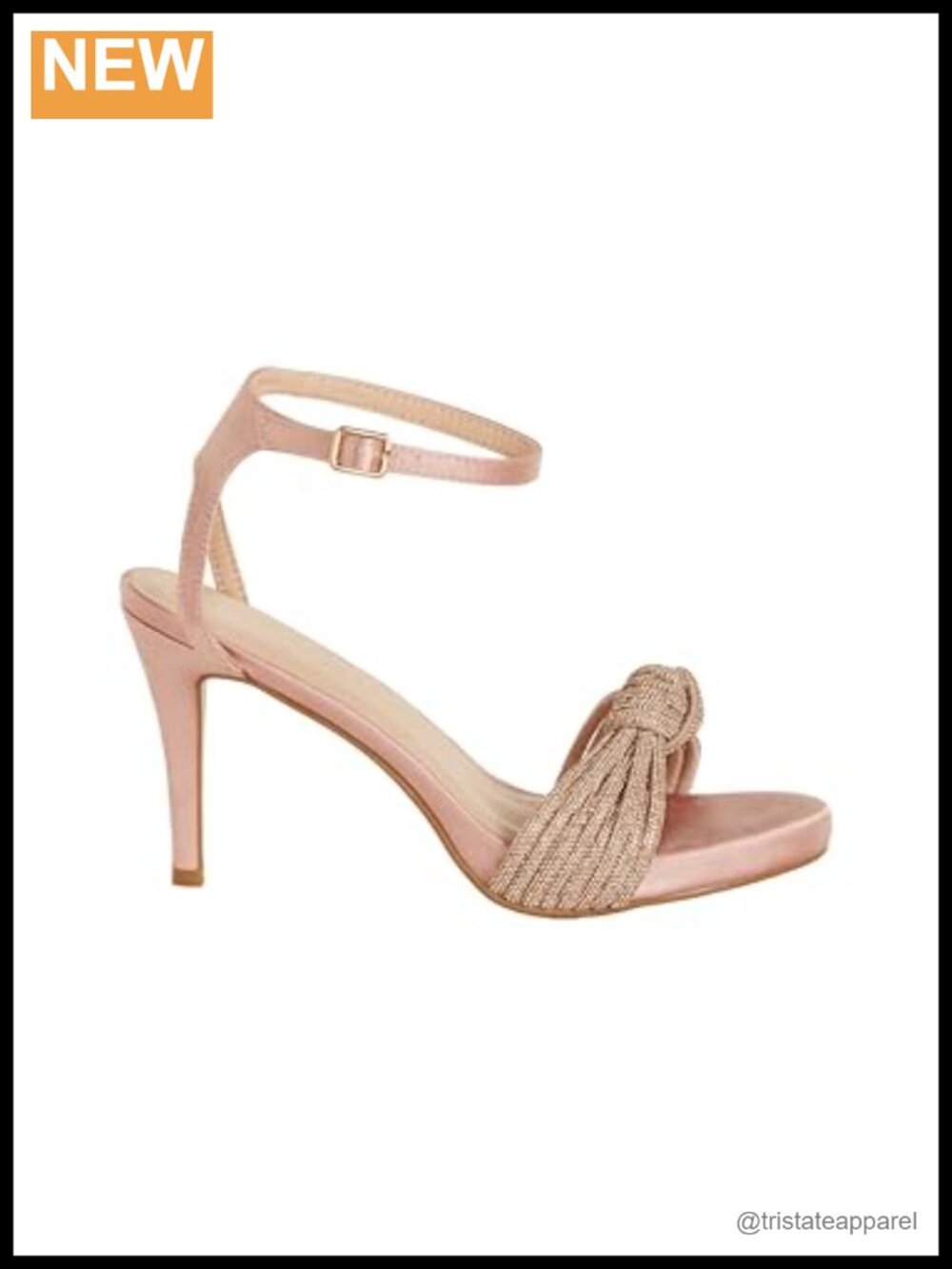 Wide Fit Faux Leather Stiletto Heel Embellished Knot Front Pumps Evening